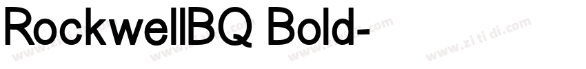 RockwellBQ Bold字体转换